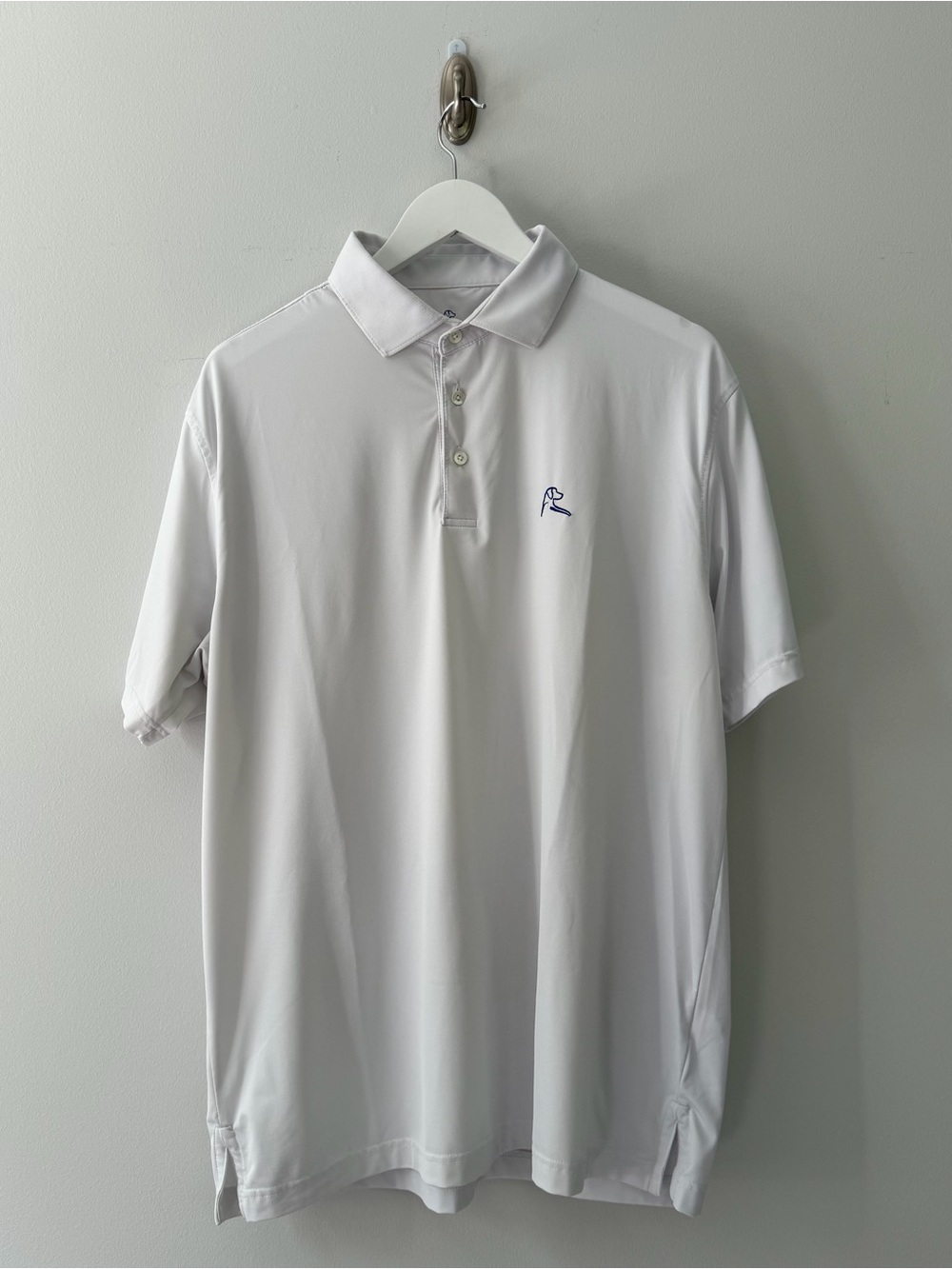 Rhoback men’s white golf polo